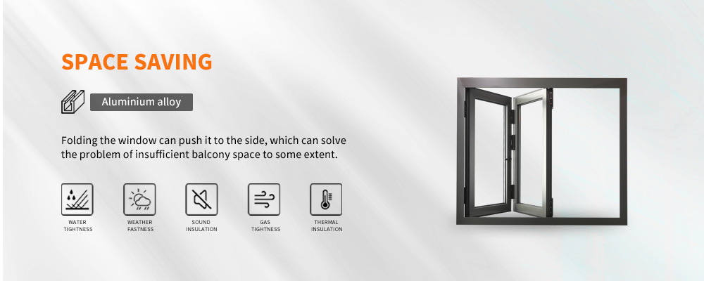 Folding window material