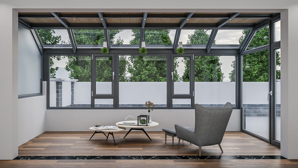 aluminum sliding window