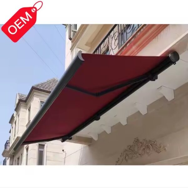 Durable Motorized Retractable Awning Smart Control Full Cassette Awning with Rain Sensor - Image 2