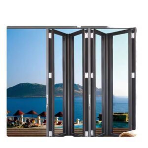 Modern Minimalist Aluminum Alloy NFRC Standard Interior Patio Folding Bifold Window Hot Sale Louver