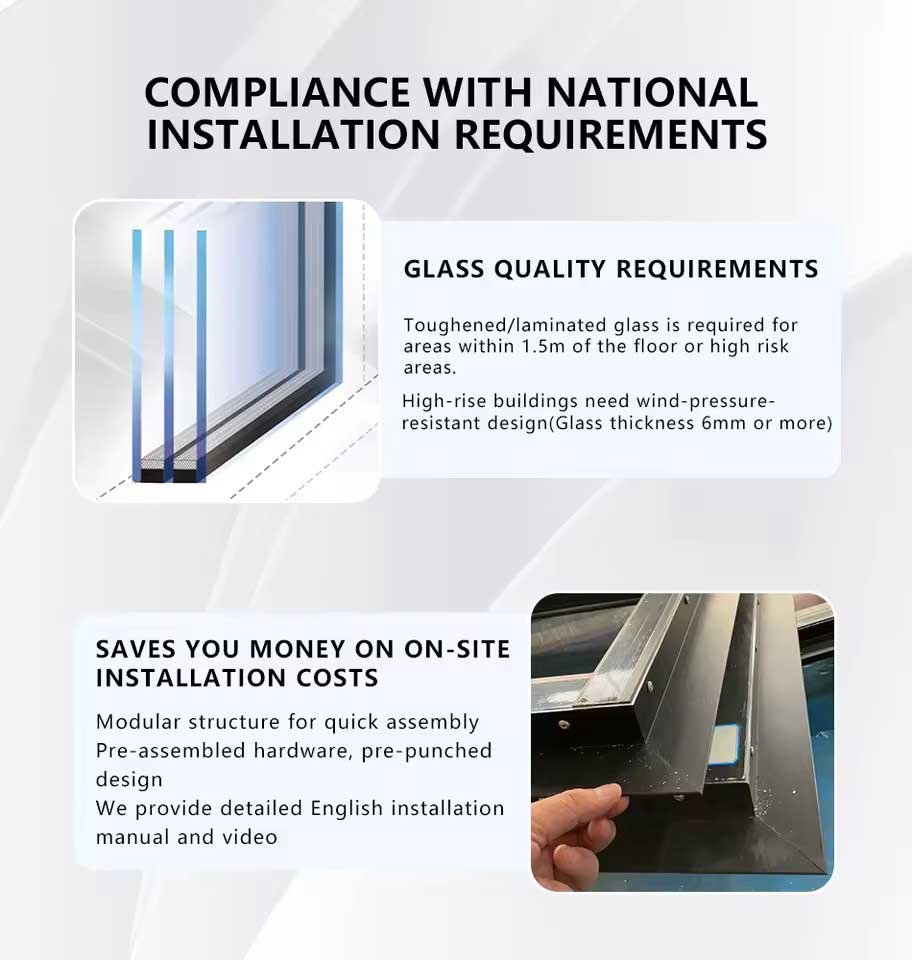 Modern Minimalist Aluminum Alloy NFRC Standard Interior Patio Folding Bifold Window Hot Sale Louver - Image 5