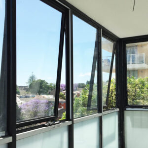 Australian Standard AS2047 Certified 80 Series Thermal Break Aluminum Hand Crank Window Double Glazed Awning Window for Residential Projects