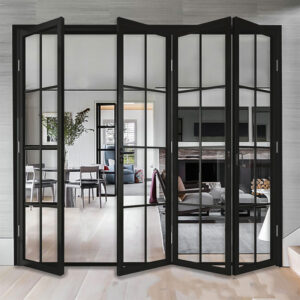 High-End 68 Series Thermal Break Aluminum Bi-fold Door, NAFS/NFRC Certified Glass Folding Patio Doors for USA & Canada Residential Projects